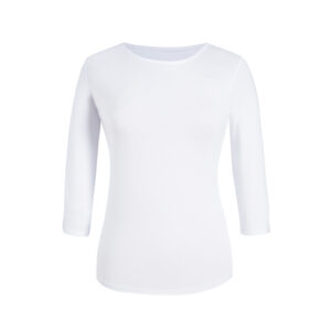 Brook Taverner Mira Round Neck Stretch Top 2266 - White
