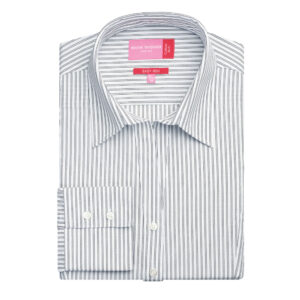 Brook Taverner Perano Ladies' L/S Blouse 2215 - White/grey