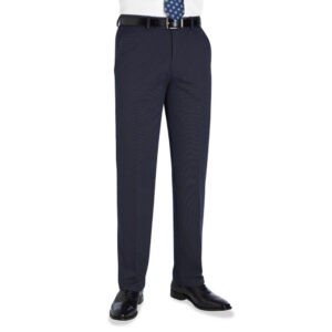 Brook Taverner Phoenix Tailored Fit Trouser 8755 - Navy P/Dot