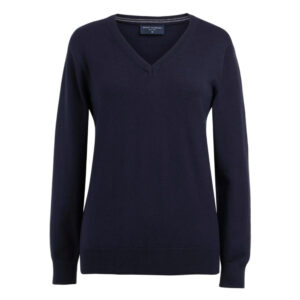 Brook Taverner Riga V Neck Jumper 2396 - Navy