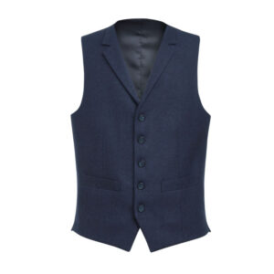Brook Taverner Rockwood Tweed Waistcoat 1859 - Navy H/B
