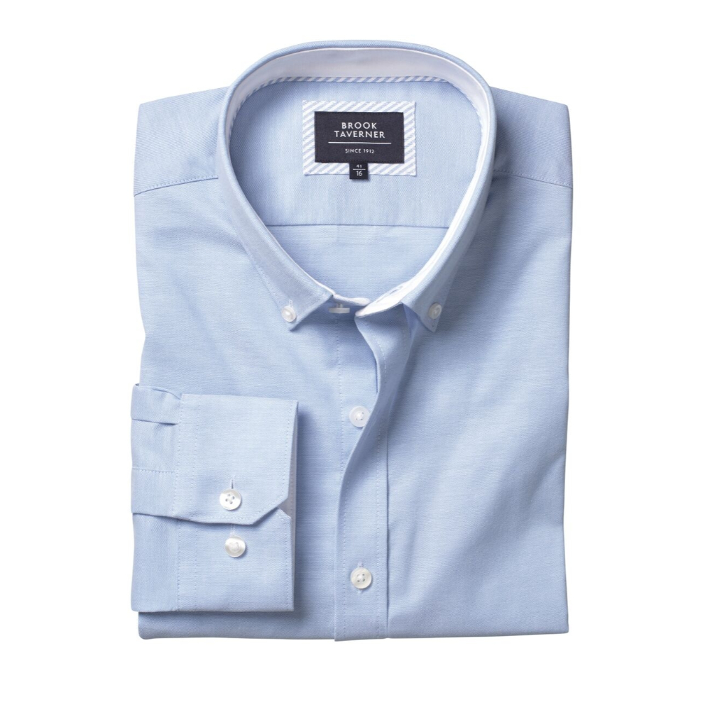 Brook Taverner Stewart Men's L/S Shirt 4717 - Sky Blue